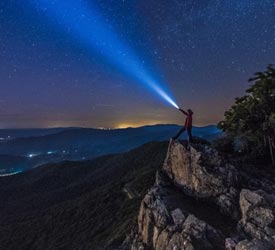 Little Stony Man Night Sky - Shenandoah National Park