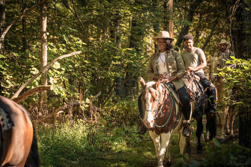 Shenandoah National Park visitors on a horseback ride